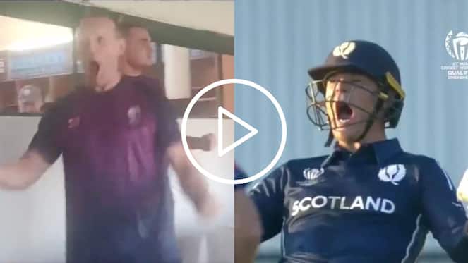 [Watch] Scotland's Dressing Room Goes Wild As Michael Leask Produces Memorable Win On Last-Ball